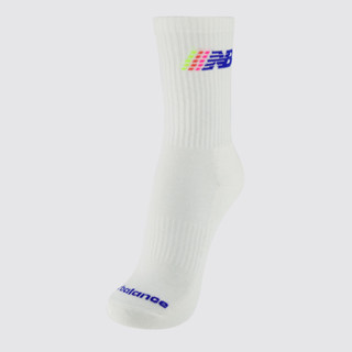 Meia New Balance Cano Alto Graphic Feminina Off White e Azul em Oferta na Shopee