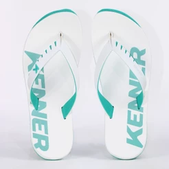 Chinelo Kenner Red Branco e Verde Água - Juvenil