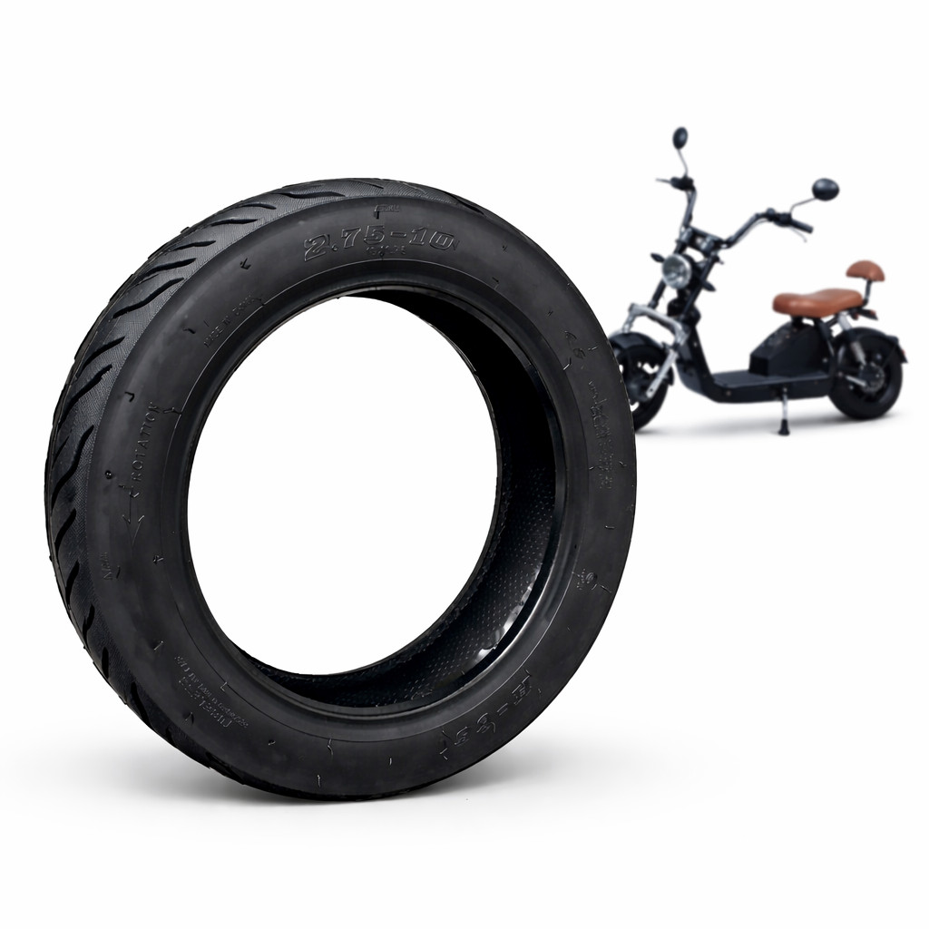 Pneu Moto Elétrica Mais Reforçado e Durável 275-10 Aro 10