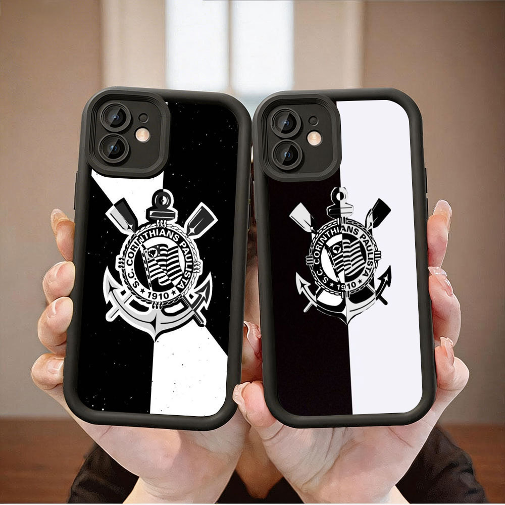 Capinha de brasão dos coríntios Adequado Para iPhone 17 11 12 13 15 14 16 Pro Max XR XS Max Capa TPUchoque