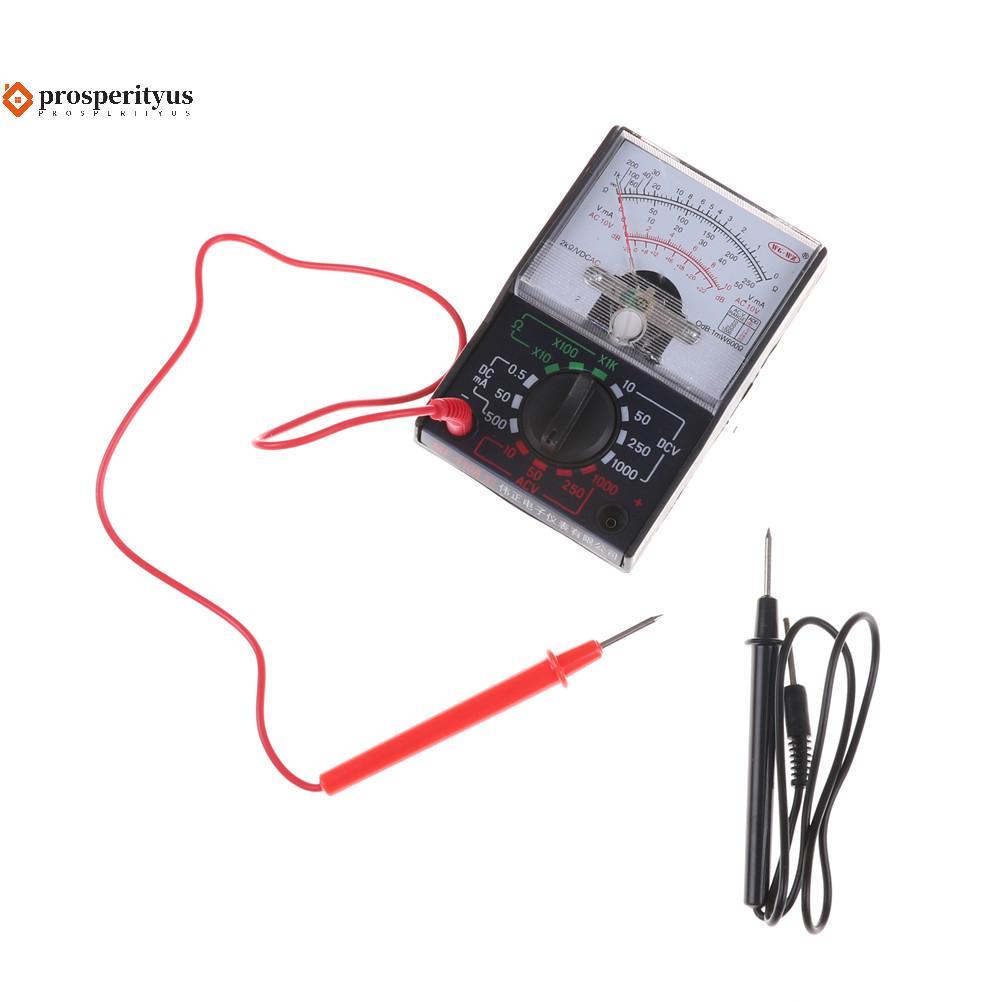 [PPTS] DC/AC 1000V Voltímetro 250mA Amperímetro 1K Medidor De Resistência Ferramenta Multímetro Analógico