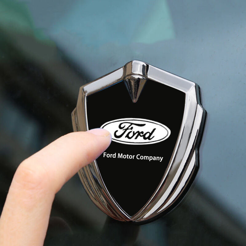 1 Peça de Emblema Metálico Personalizado para Carro, Adesivo Decorativo para Janela de Carro Ford