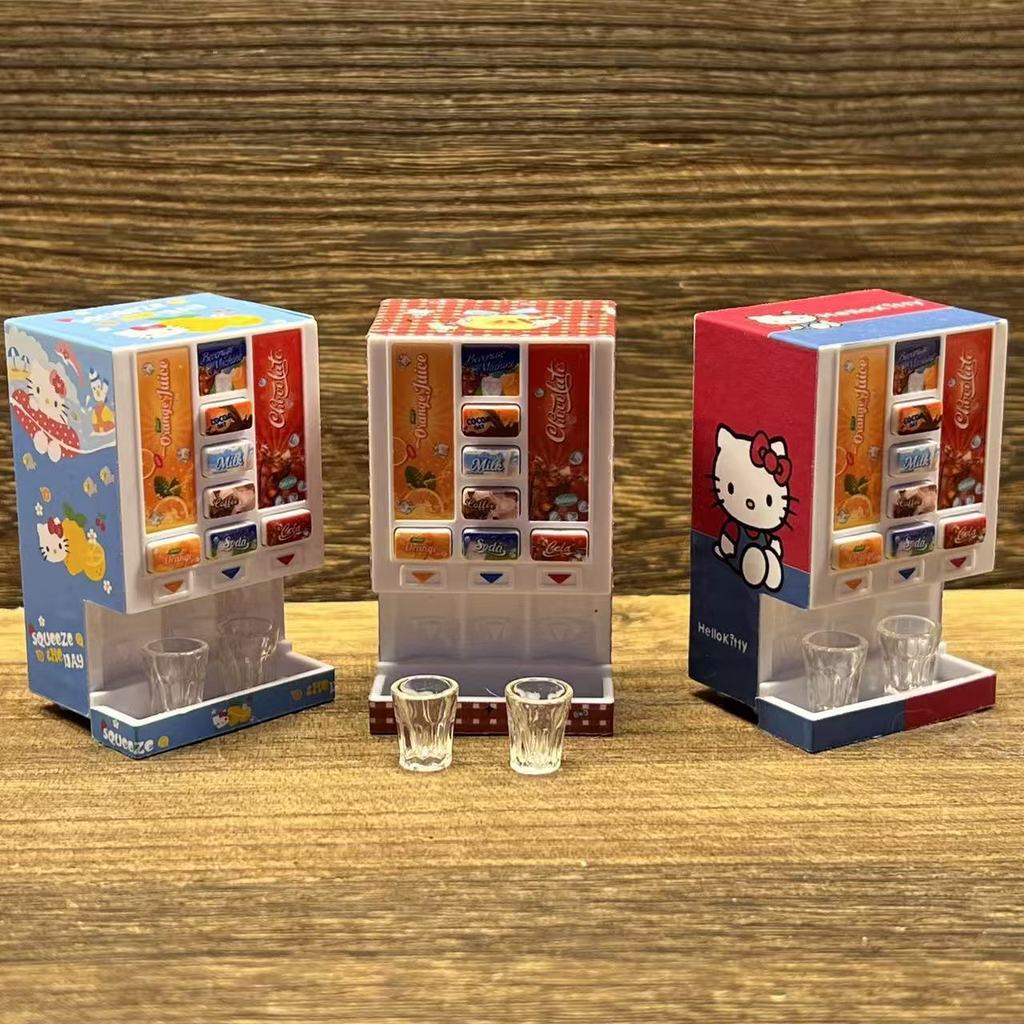 Simulação em miniatura casa de brincar casa de boneca supermercado loja de conveniência máquina de bebidas máquina de Co
