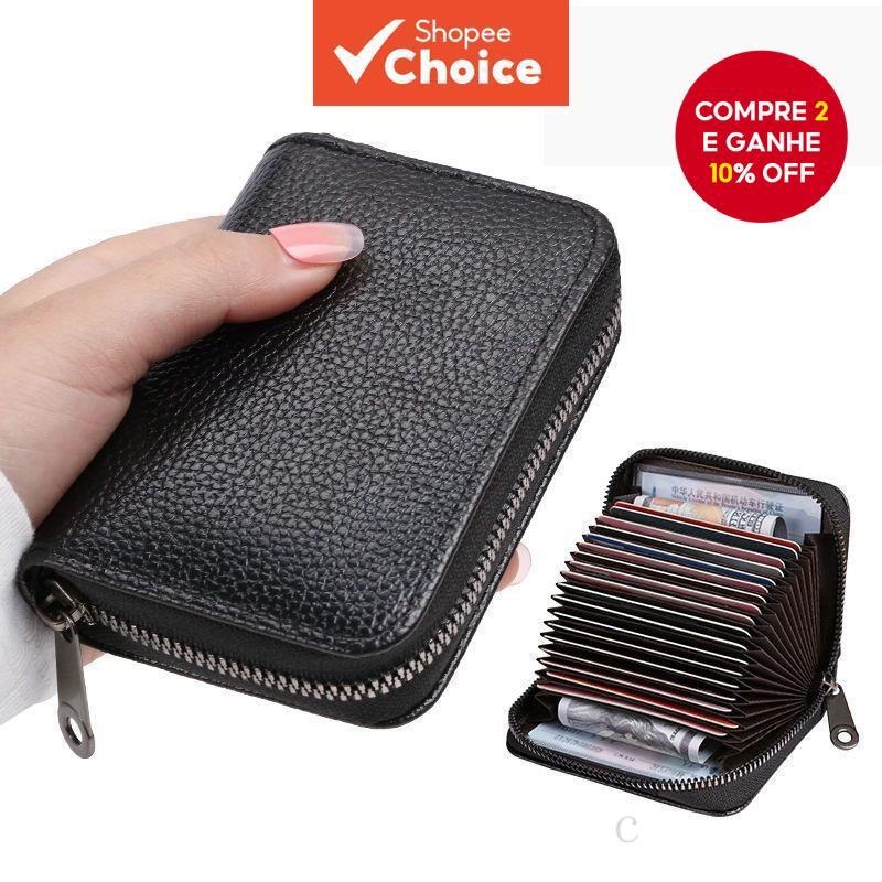 ​ Porta-Cartões Elegante Com Bloqueio De RFID-Carteira Ultrafina De Alta Capacidade Para Homens E Mulheres