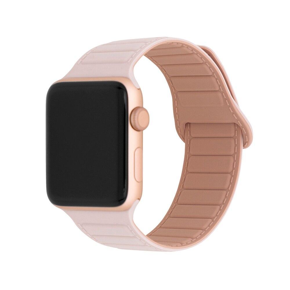 Pulseira de Silicone Magnética para Apple Watch 38-41mm Rosa, Originais iPlace em Oferta na Shopee