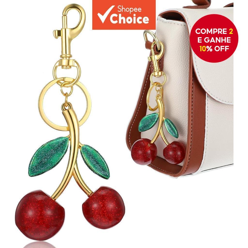 Amuletos De Bolsa De Cereja Para , Com Glitter , Chaveiro Fofo , Acessórios Mulheres , Aniversário , Natal , Presentes em Oferta na Shopee