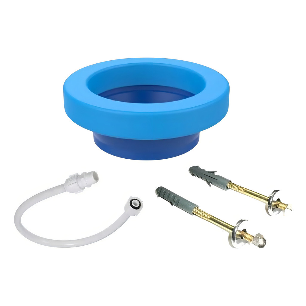 Kit Anel Veda Cheiro + Parafuso + Engate 40cm + Veda Rosca Para Vaso Sanitário Caixa Acoplada em Oferta na Shopee