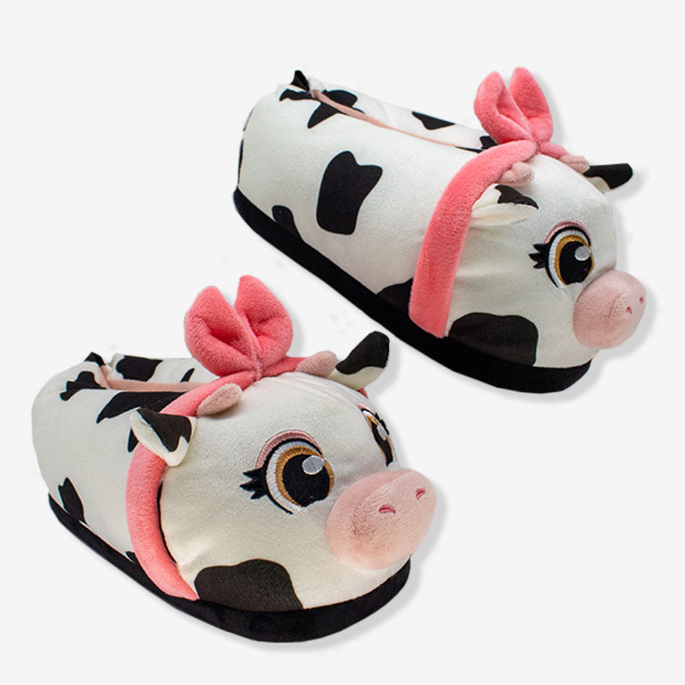 Pantufa 3D Vaquinha – Zonacriativa em Oferta na Shopee