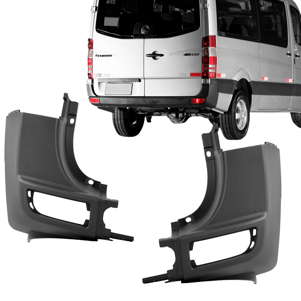 Ponteira Polaina Parachoque Traseiro Sprinter 2017 2018 2019