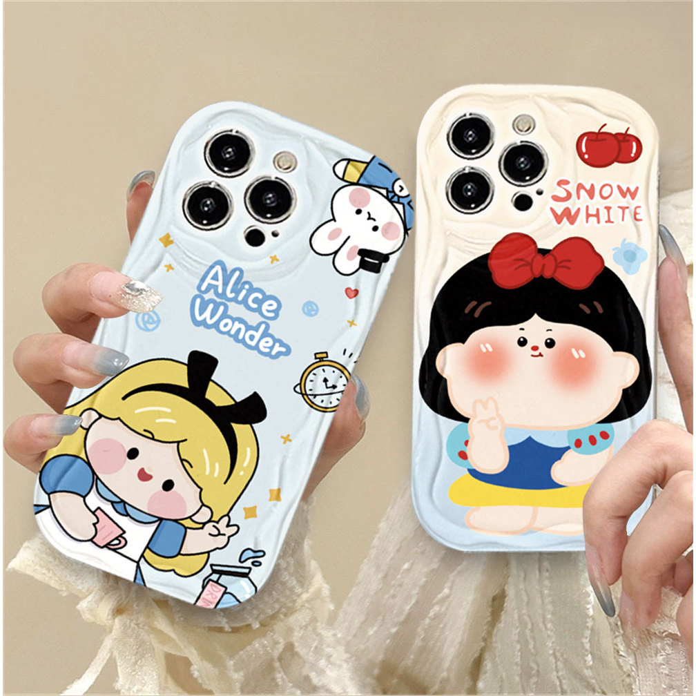 Capa Para Samsung A56 A36 A55 A54 A16 A15 A14 A05 A51 A52 A34 A35 A32 A13 A12 A04E Bie Alice Kasus Laser