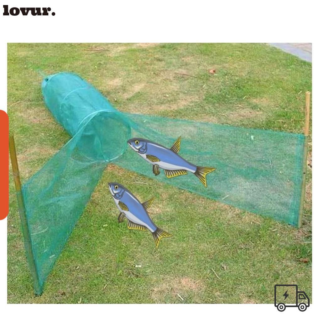 Armadilha De Pesca LOVUR , Gaiola Com Corrente De Ferro Design Dobrável , Flutuador De Espuma , Peixe Peixinho De 4 Tama