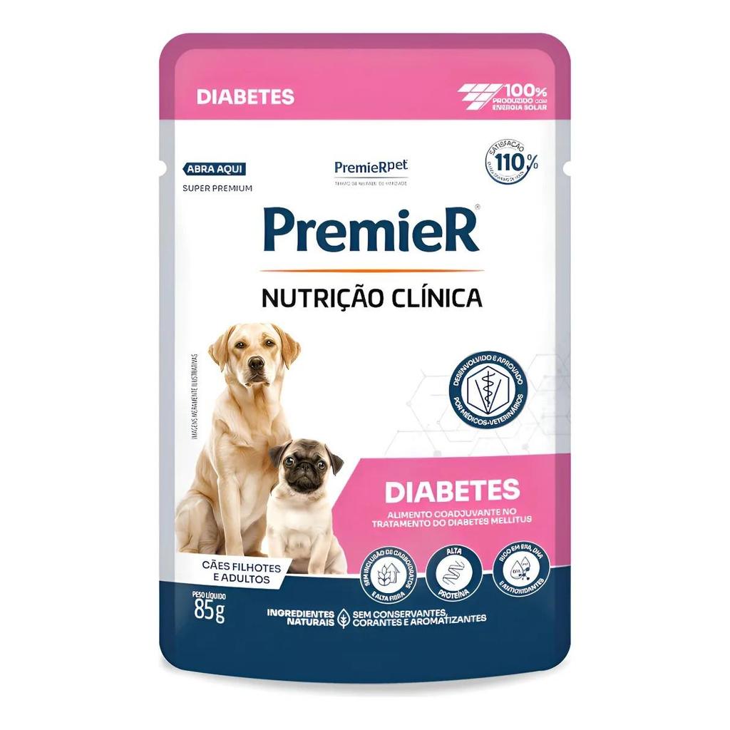 Sachê PremieR Nutrição Clínica Cães Com Diabetes - 85g