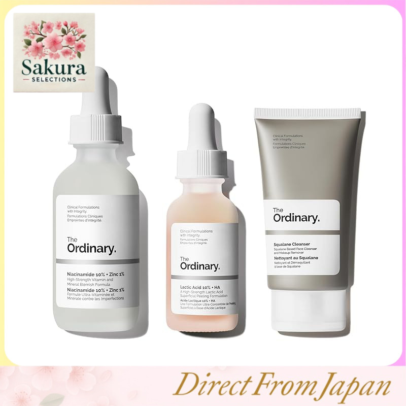 The Ordinary Skincare Set – Niacinamide, Zinc, Hyaluronic Acid & Ceramide Serums for Pore Care, Brightening, Hydration, Anti-Aging, and Sensitive Skin –  Authentic Products