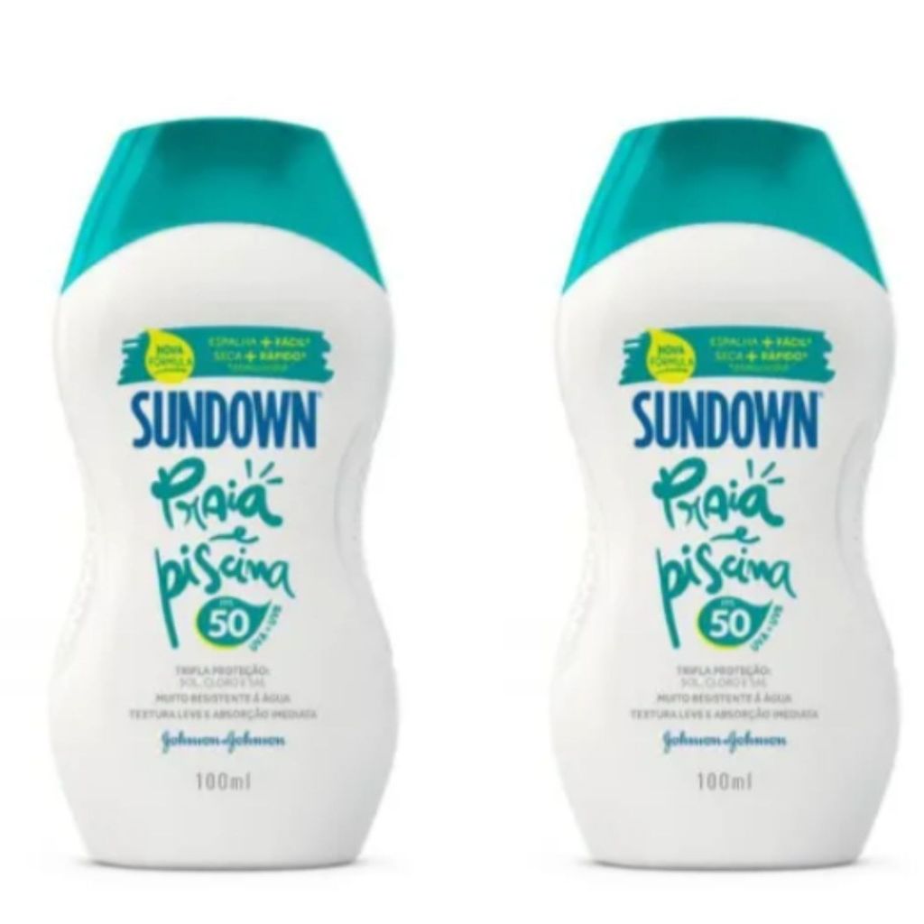 Kit 2 Protetor Solar Sundown Corpo/Rosto fps50 100ml em Oferta na Shopee