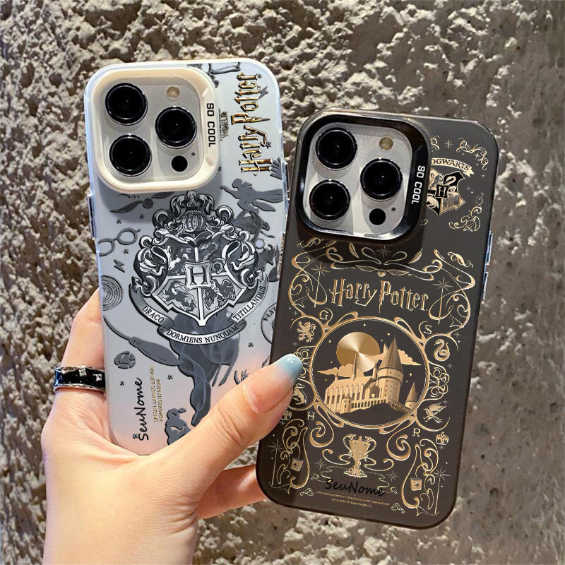 Capinha personalizada Estilo de luxo de Harry Potter Para iPhone 17 15 14 13 12 11 XS XR 14 15 Plus 13 16 PRO Case
