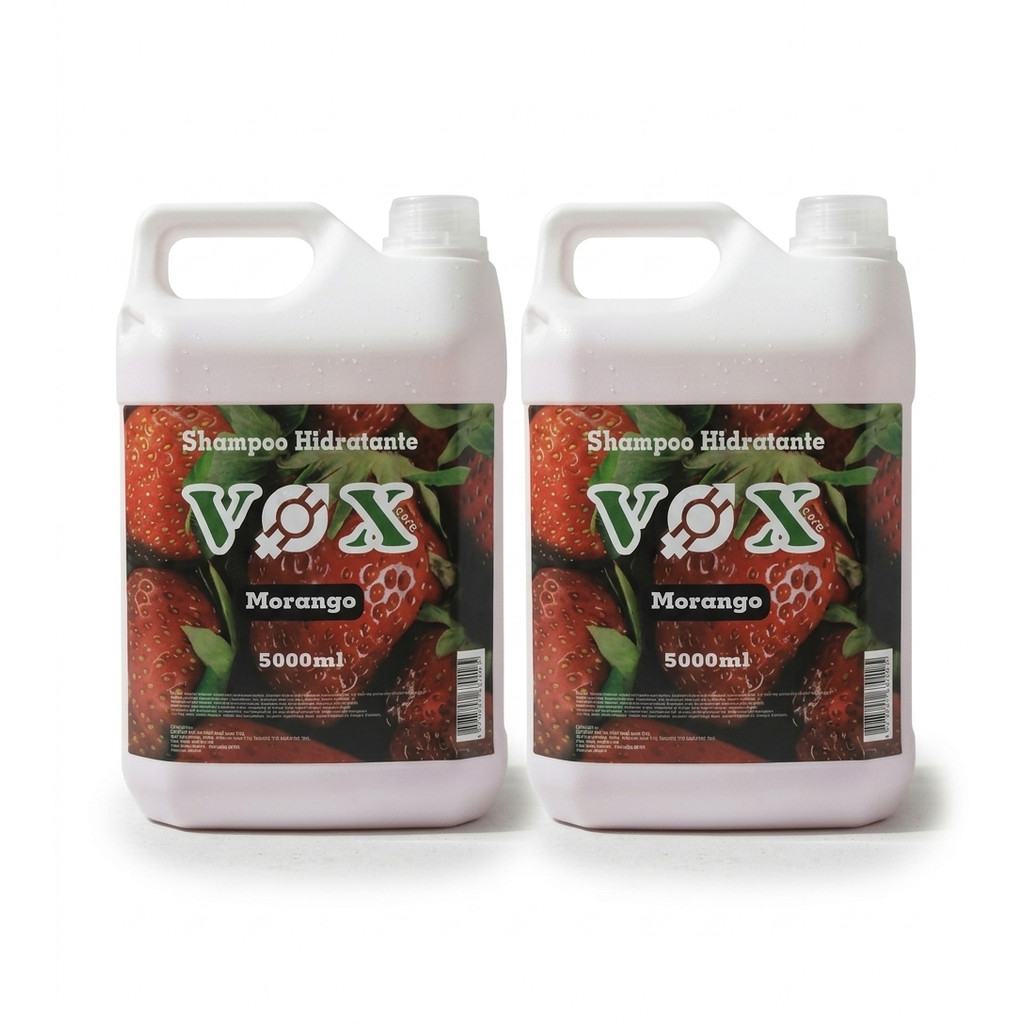 2 Shampoo Morango 5 Litros Vox - Shamor