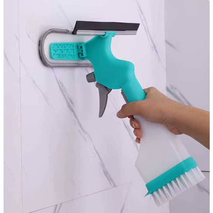 Detalhes do Rodo Spray Limpa E Seca Vidros 3 Em 1 250ml Multiuso MOP Limpador