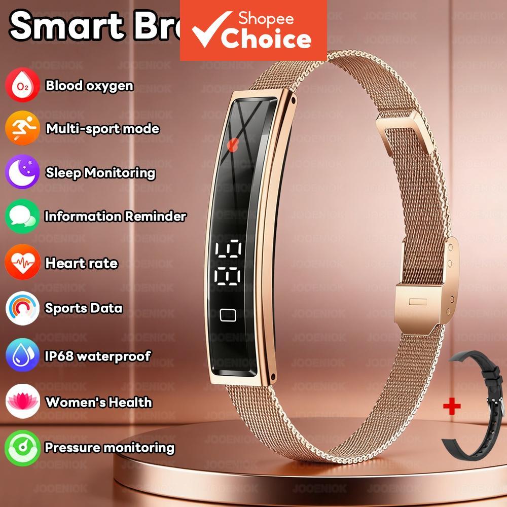 Novo 2026 Moda Feminina Pulseira Inteligente Modo Esporte Rastreador De Fitness Freqüência Cardíaca Monitoramento Saúde