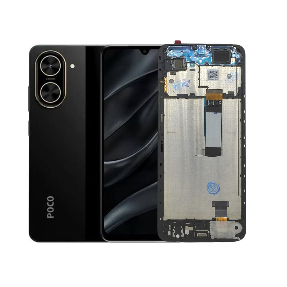 Frontal Redmi A5/ Poco C71 Display LCD IPS Original Tela Com Aro Moldura 120 Hz 6.88''