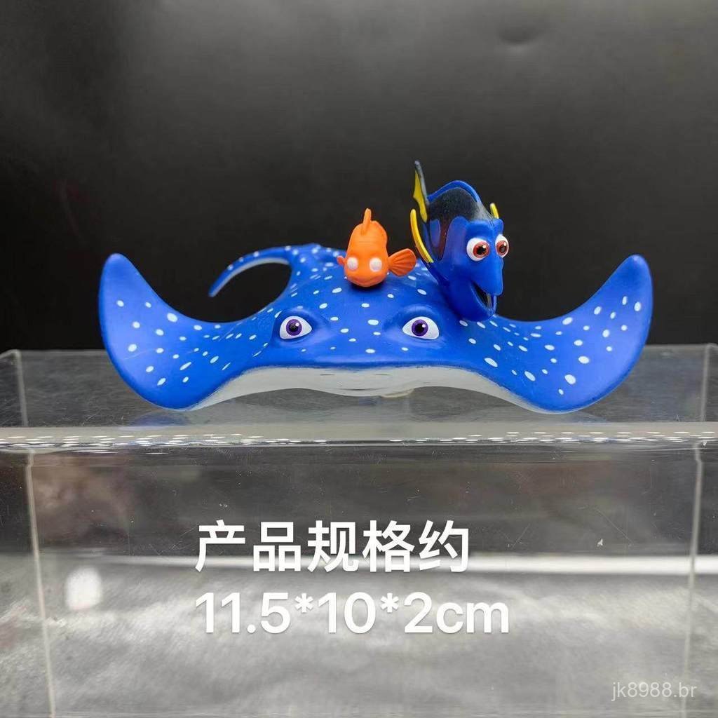 Figura solta do peixe-palhaço da cena de Beast Kingdom, da coleção "Finding Nemo", em estilo selo.