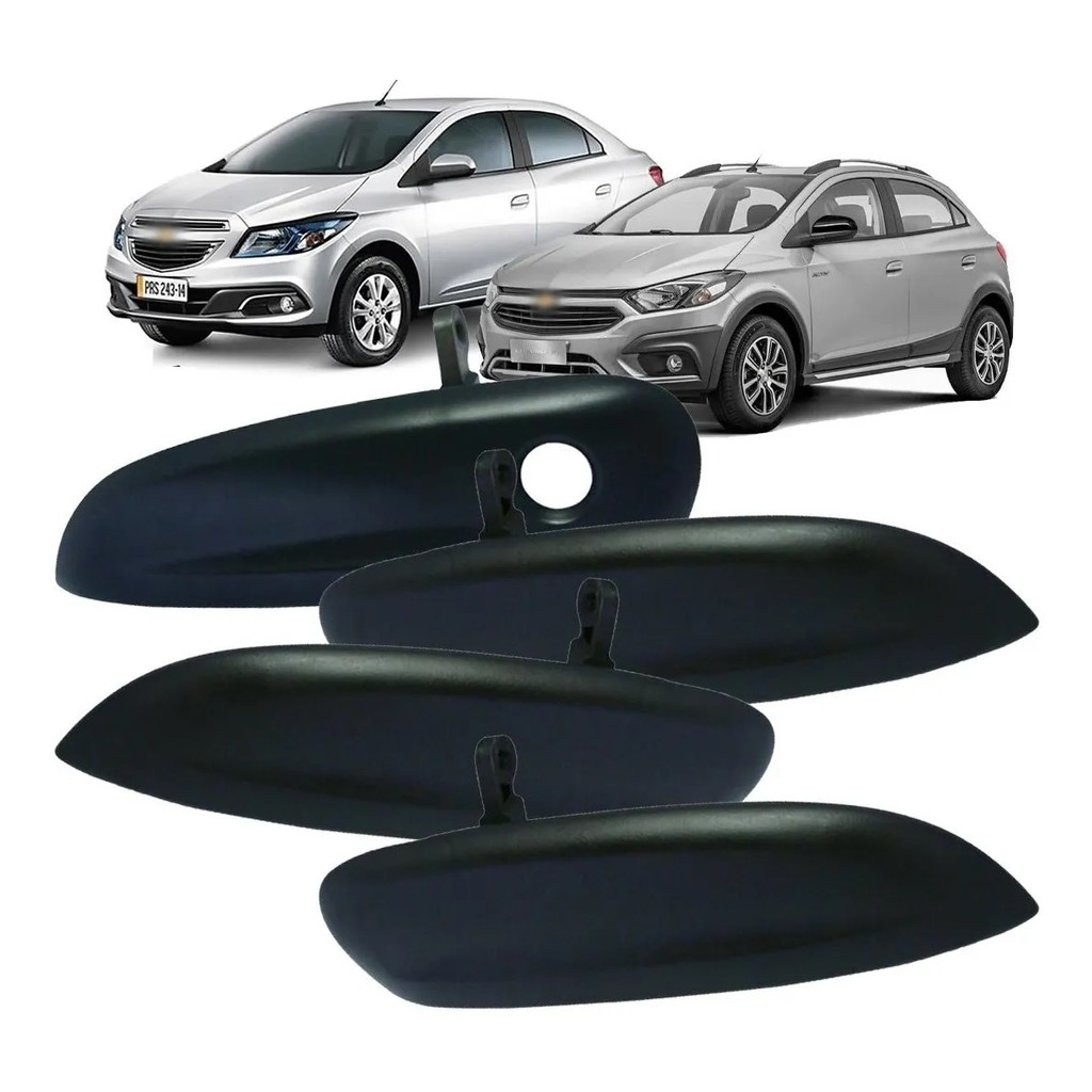 Kit 4 Maçaneta Externa Porta Gm Onix Prisma Spin Cobalt 2012 2013 2014 2015 2016 2017 2018 2019