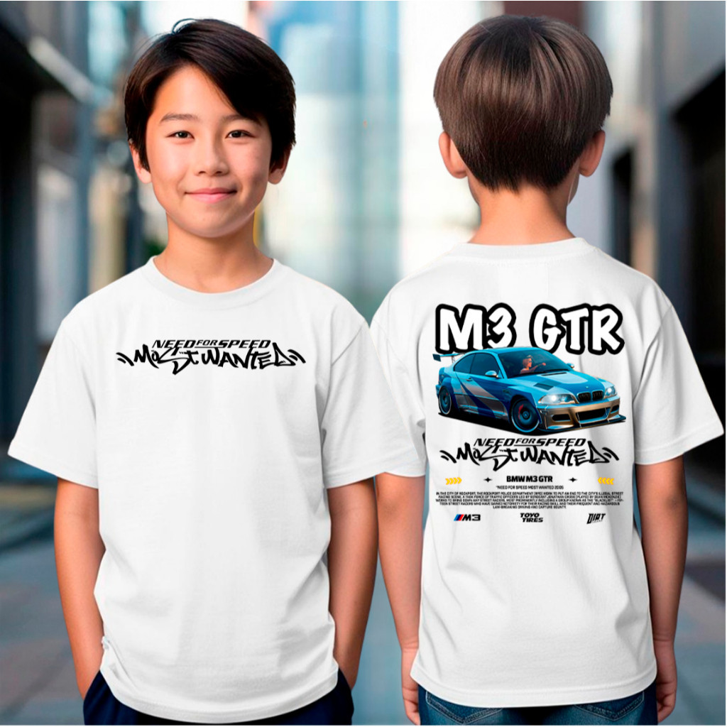 Camiseta Infantil Need For Speed Most Wanted PS2