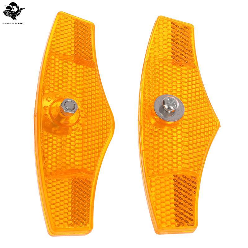 PFG 1 Par De Luz De Advertência De Bicicleta , Refletor De Raio Roda De Ciclismo Noturna , Refletores De Montagem Reflex