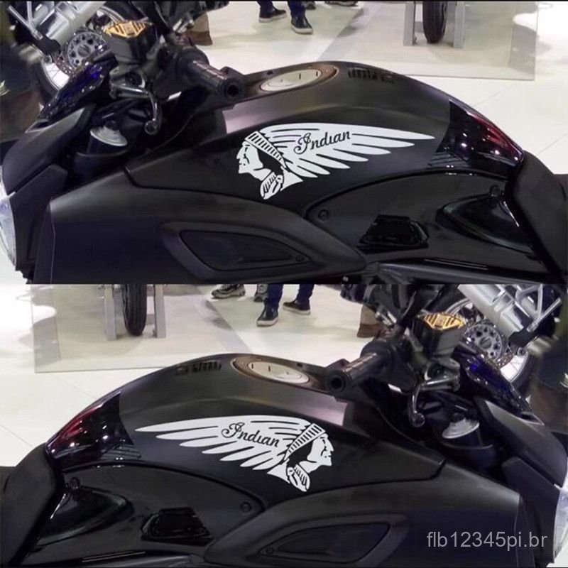 Adesivos para Motocicleta Harley 883, Adesivos Decorativos Refletivos para Tanque de Combustível Harley Indian, Adesivos