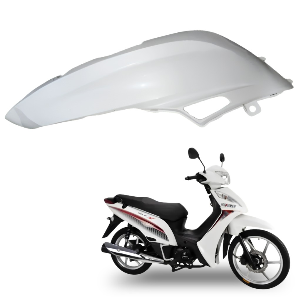 CARENAGEM RABETA TRASEIRA ESQUERDA IRON SHINERAY JET 50 JET-50 BRANCO 2012 A 2019