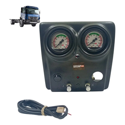 Painel Rodoar Accelo Mercedes Benz Cinzeiro Fort Ar  Preto
