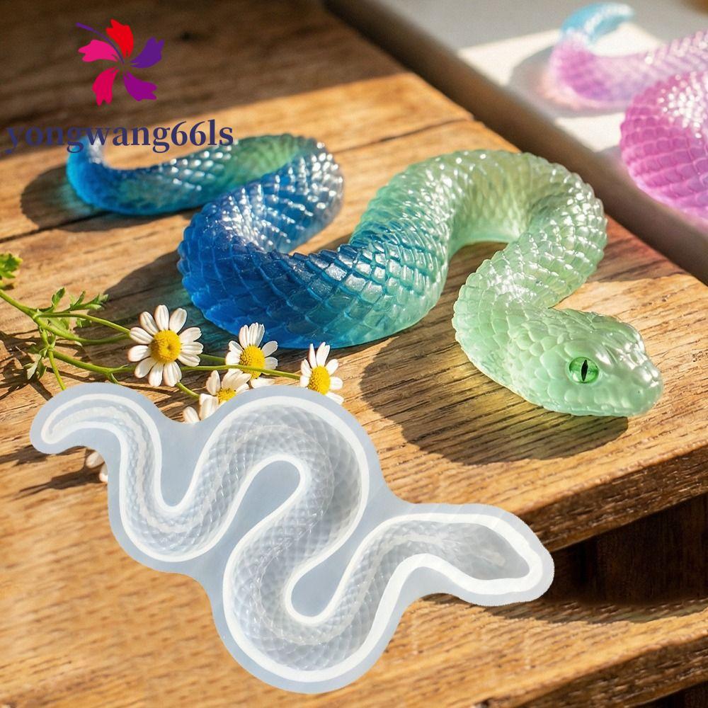 Molde De Cobras 3D YONGWANG , Moldes De Silicone Em Forma De Cobra Resistentes Ao Calor , Flexíveis