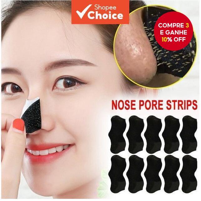 10/30/50 pçs adesivo de cravo remendo Nasal remover cravos fácil de usar não machuca a pele remover cravos Acne em Oferta na Shopee