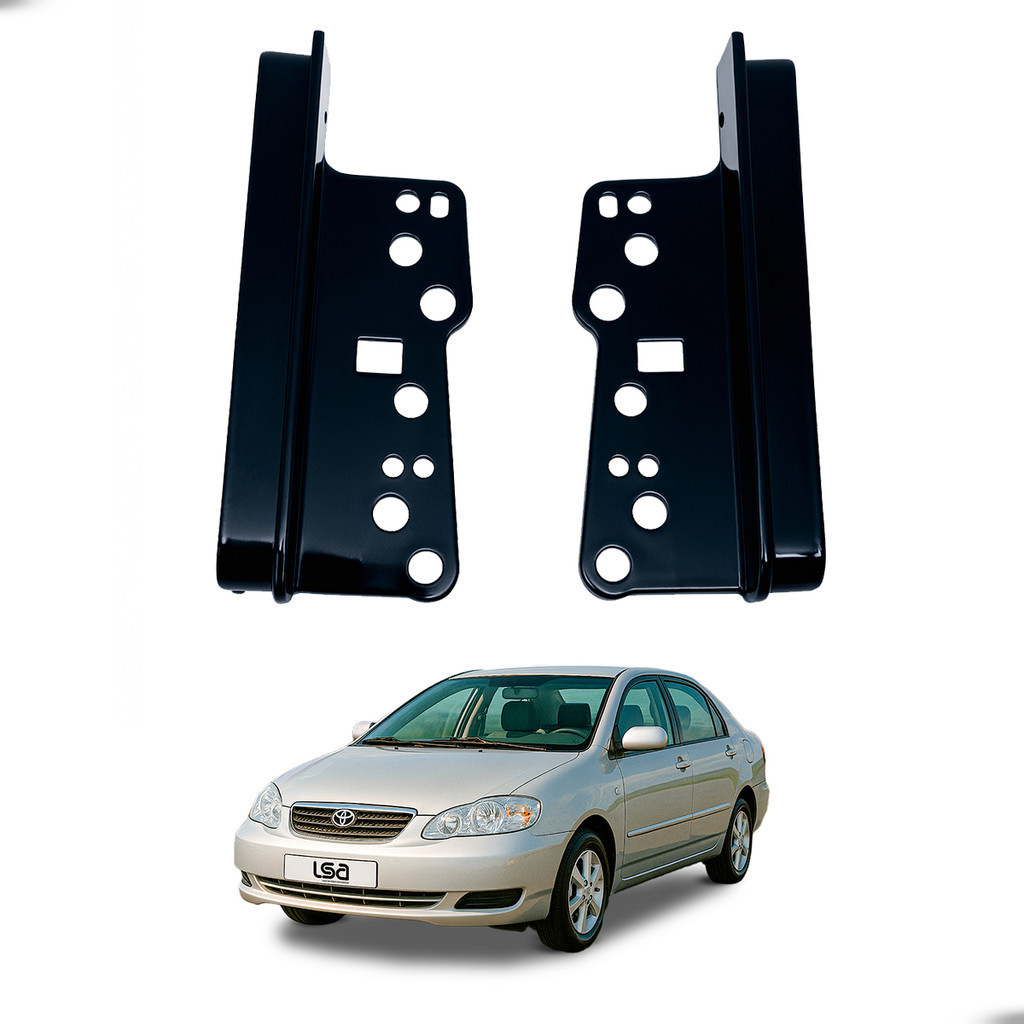 Moldura para Central Multimídia 2 Din Fiamon 7” Toyota Corolla Fielder Hilux SW4 Prado Encaixe Perfeito
