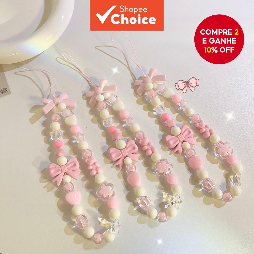 1 Pçs Colorido Strass Metal Anel Suporte Do Telefone/Fresco Rosa Grânulo Coração Arco Charme-Fácil Transporte