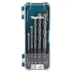 Jogo de Brocas Widia Makita D-72877 5 Peças 4 a 10mm com Estojo