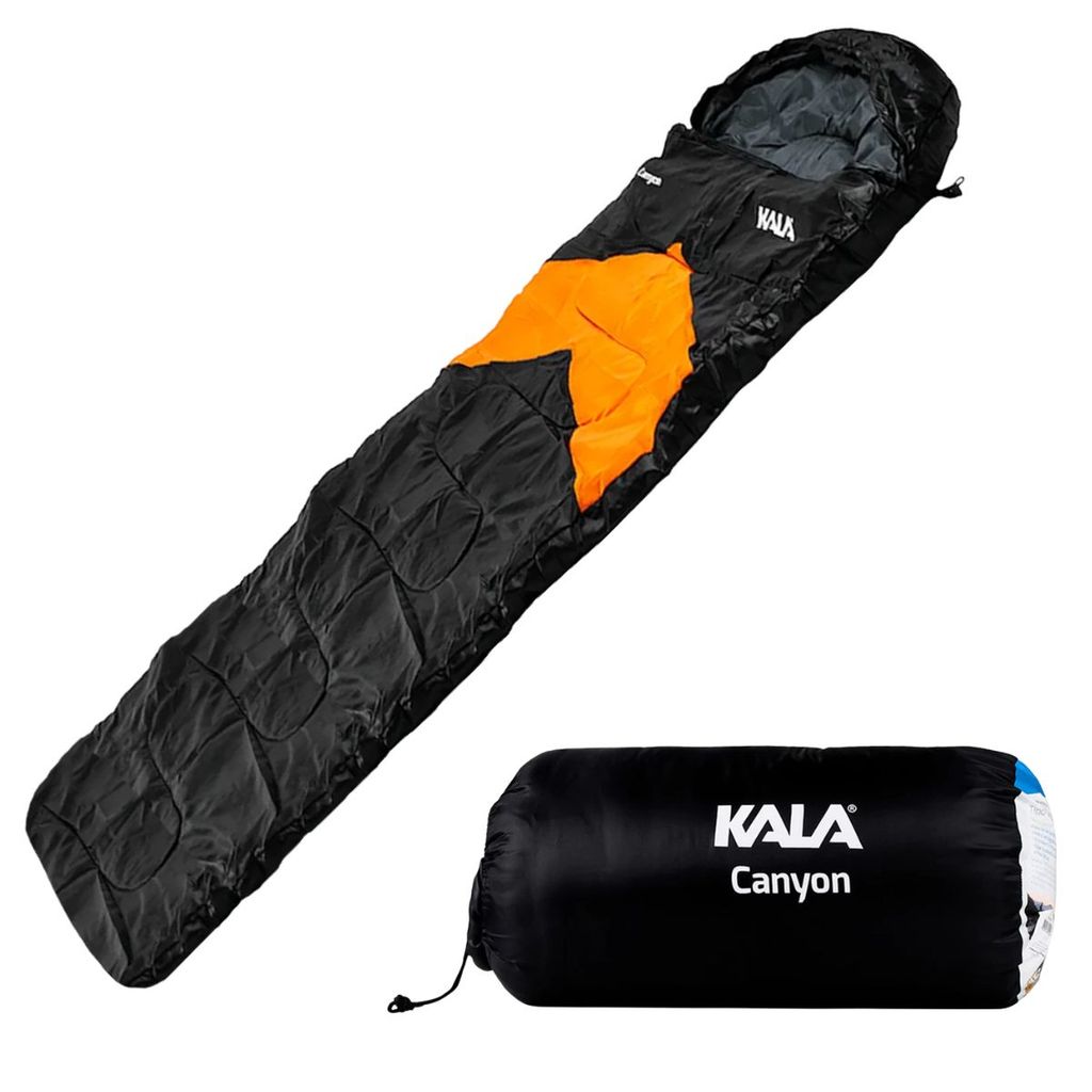 Saco De Dormir Canyon Kala 5°C A 12°C Sarcófago Com Capuz 2,10m X 75cm – Original Com Bolsa - 363307