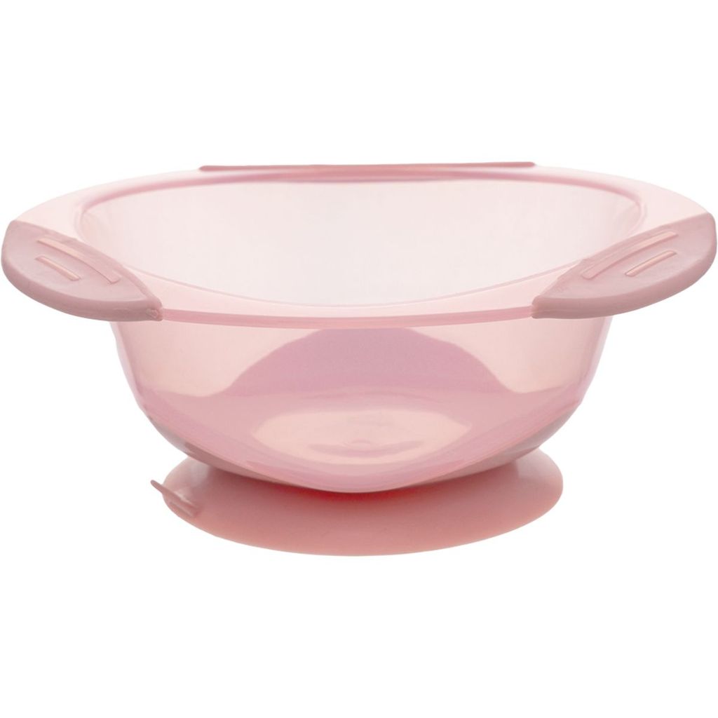 Detalhes do Pratinho Bowl Infantil com Ventosa Rosa 18865 - Buba