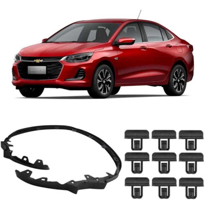 KIT DEFLETOR PARA-CHOQUE DIANTEIRO ONIX + GRAMPO