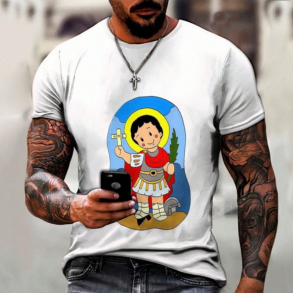Camisa Camiseta Santo Expedito Desenho Santo A