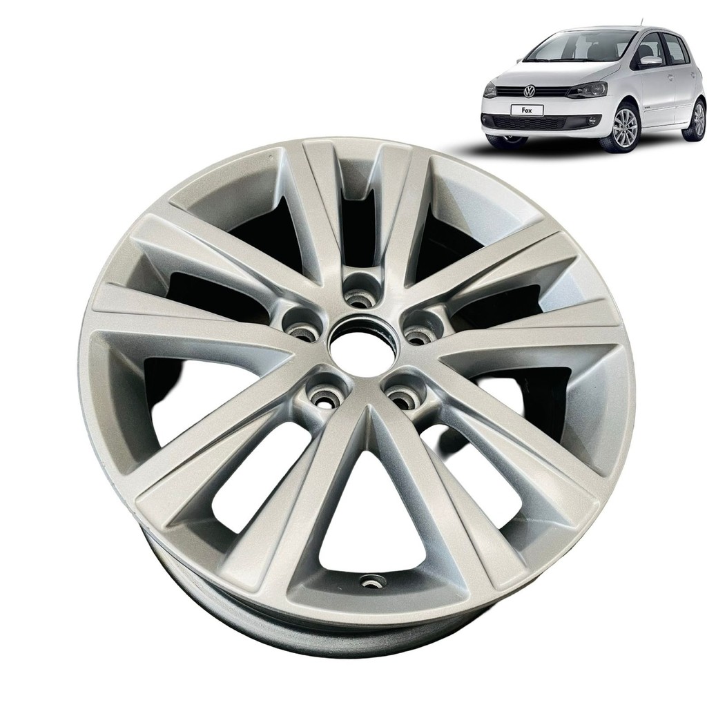 Roda Avulsa Crossfox 5 Furos Aro 15 Usado Prata