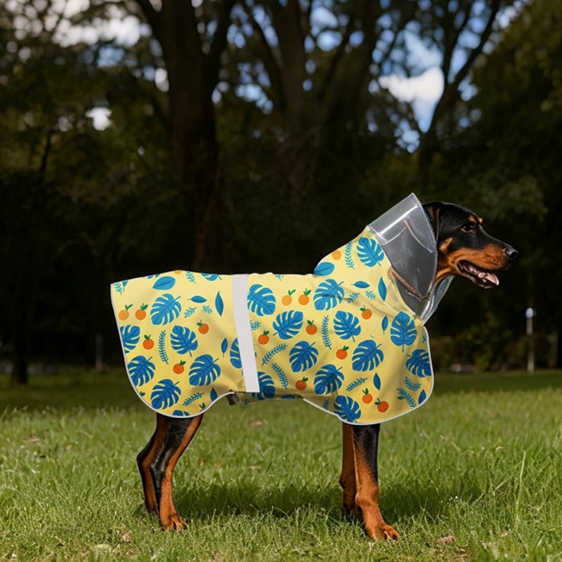 Yoo Capa De Chuva Para Cachorro Com Capuz , Ponchos Grandes Cães Pequenos A E Filhotes Cachorros