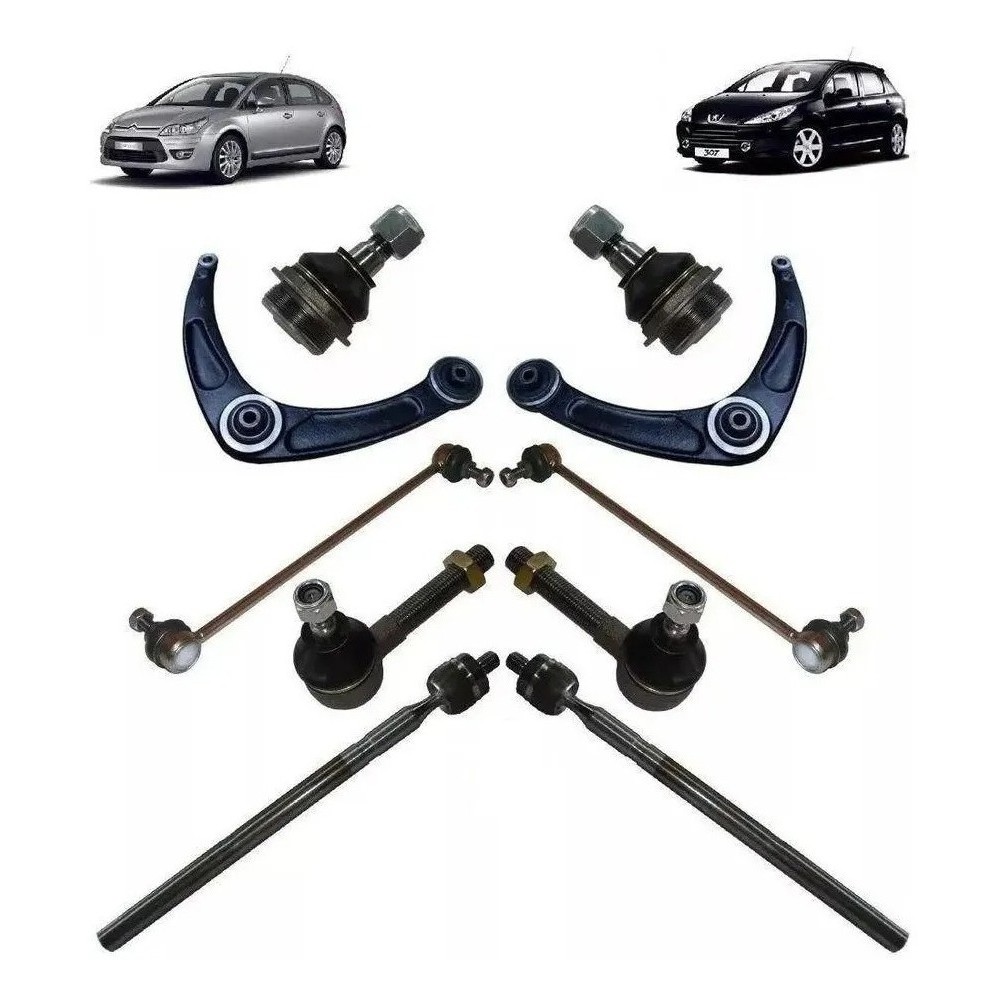 Balança Bandeja + Pivô + Peças  Peugeot 307 Citroen C4