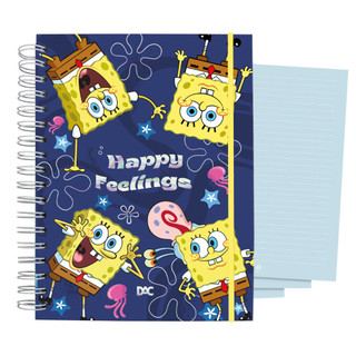 Caderno Smart Colegial Bob Esponja Azul 80 fls - DAC