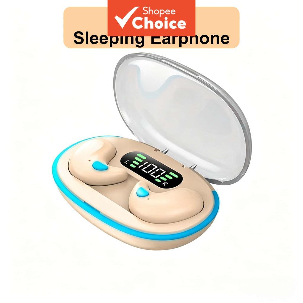 Fones de Ouvido Bluetooth HQAi Sem Fio para Dormir, À Prova d’Água, com Cancelamento de Ruído, Som Hi-fi, TWS, Fones