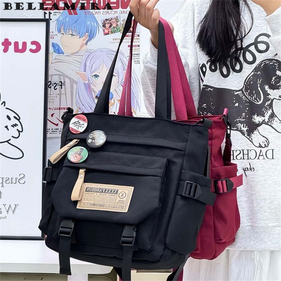 Bolsa Multibolsos De Gênero Ilimitado Bolsa De Ombro De Grande Capacidade Bolsa Transversal De Tendência Retrô