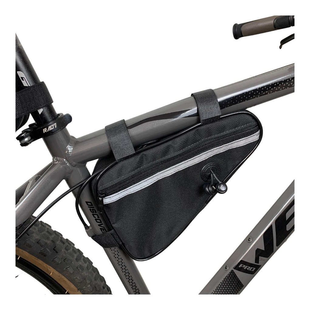 Bolsa Triangular Quadro De Bicicleta Bike Refletivo Ciclismo Esporte Fitness