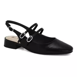 Sapato Feminino Chanel Sapatilha Salto Baixo Conforto Moda Ramarim Original