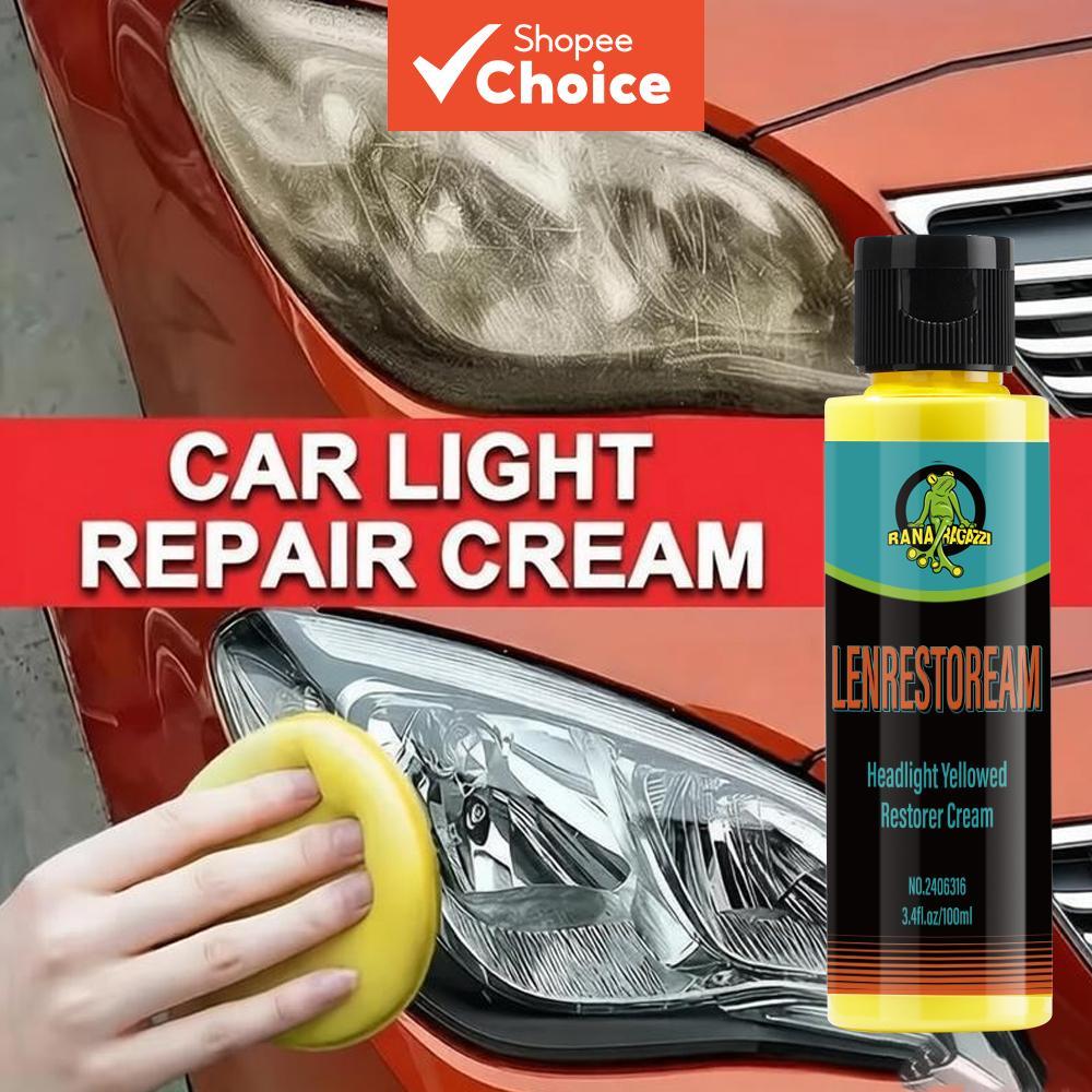 Pasta De Polimento Para Restauração De Faróis Remover Oxidação E Reparar Brilho De Revestimento