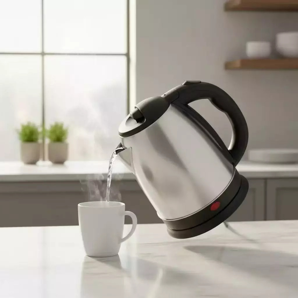 Chaleira Elétrica Inox 1,8L 110V Jarra Sem Fio Desligamento Automático Fervimento Rápido