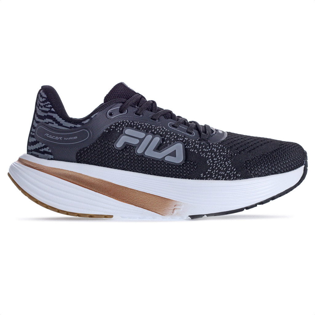 Tênis Fila Racer Nairobi Preto e Cinza - Feminino